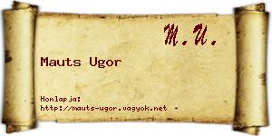 Mauts Ugor névjegykártya